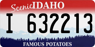 ID license plate I632213