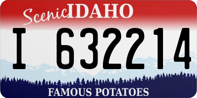 ID license plate I632214