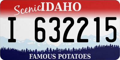 ID license plate I632215