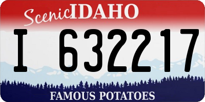 ID license plate I632217
