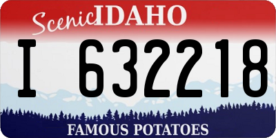 ID license plate I632218