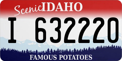 ID license plate I632220