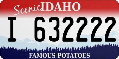 ID license plate I632222