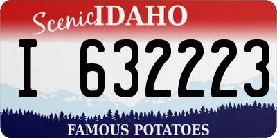 ID license plate I632223