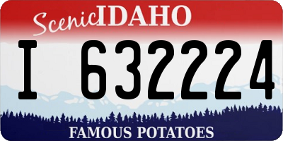 ID license plate I632224