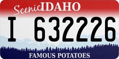 ID license plate I632226