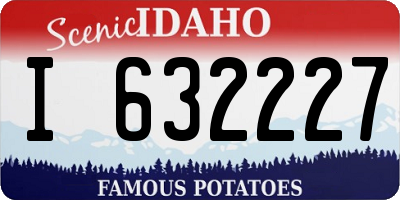 ID license plate I632227