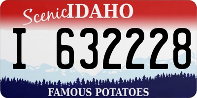ID license plate I632228
