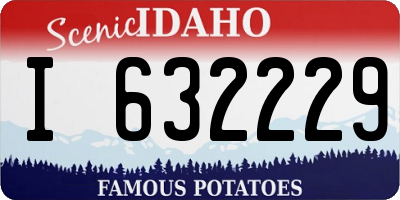 ID license plate I632229