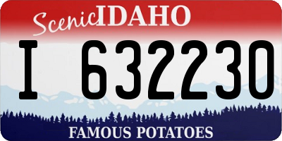 ID license plate I632230