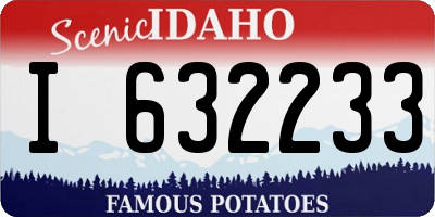 ID license plate I632233