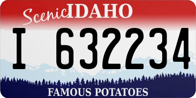 ID license plate I632234