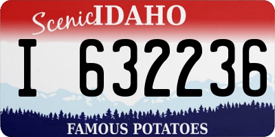 ID license plate I632236
