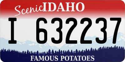 ID license plate I632237