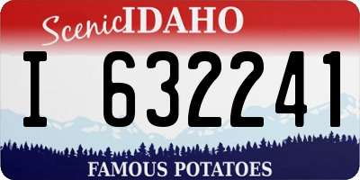 ID license plate I632241