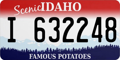 ID license plate I632248