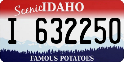 ID license plate I632250