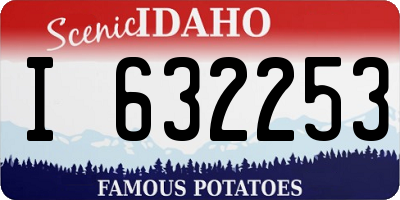 ID license plate I632253