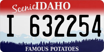 ID license plate I632254