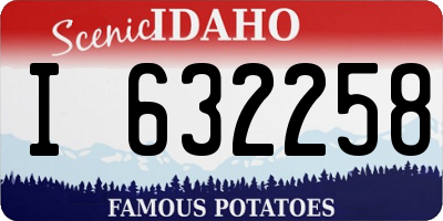 ID license plate I632258