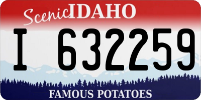 ID license plate I632259