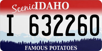 ID license plate I632260