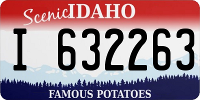 ID license plate I632263