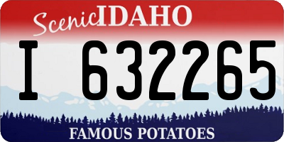 ID license plate I632265