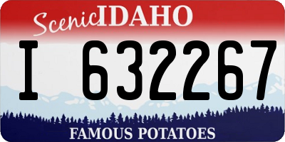 ID license plate I632267