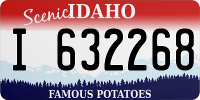 ID license plate I632268