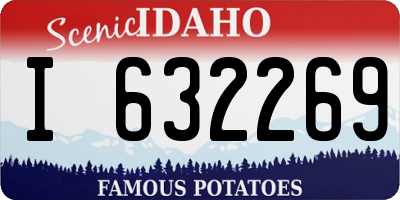 ID license plate I632269