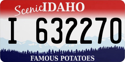 ID license plate I632270