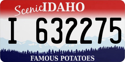 ID license plate I632275