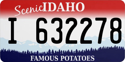 ID license plate I632278