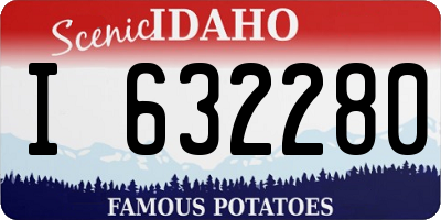 ID license plate I632280