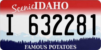ID license plate I632281
