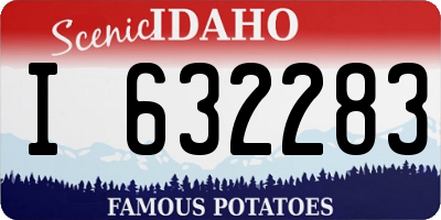 ID license plate I632283