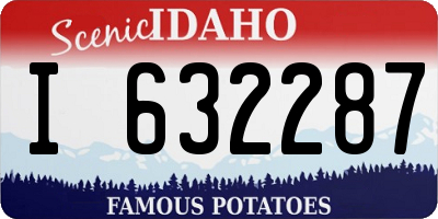 ID license plate I632287