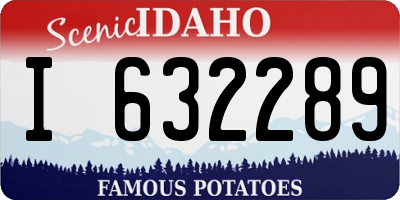 ID license plate I632289