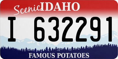 ID license plate I632291