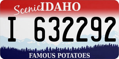 ID license plate I632292