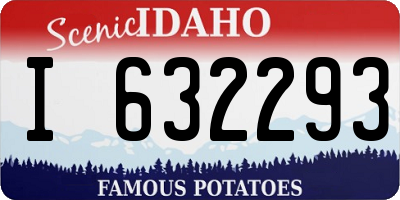 ID license plate I632293
