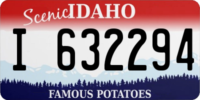 ID license plate I632294