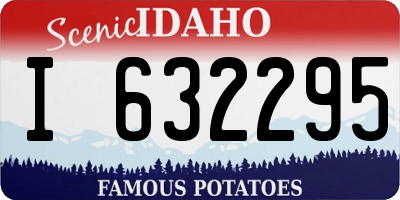 ID license plate I632295