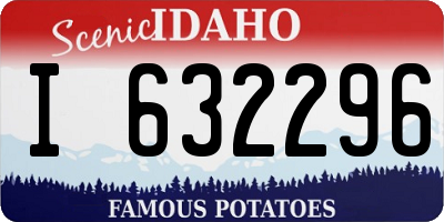 ID license plate I632296