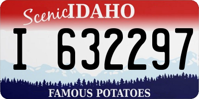 ID license plate I632297