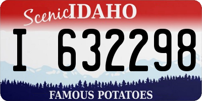 ID license plate I632298
