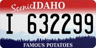 ID license plate I632299