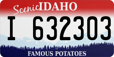 ID license plate I632303