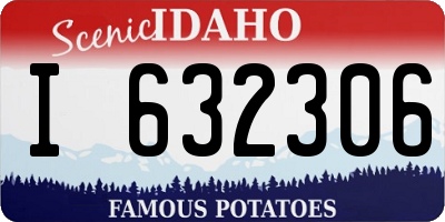 ID license plate I632306